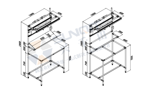 精益管工作臺圖紙 精益管工作臺圖紙