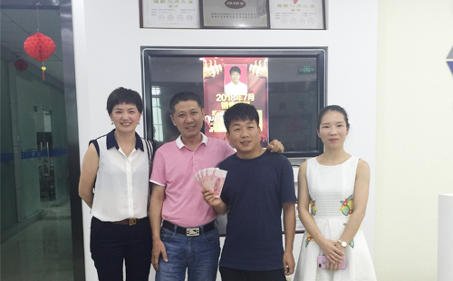 外貿康云飛摘獲興千田7月份銷售冠軍 外貿康云飛摘獲興千田7月份銷售冠軍