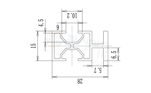 托盤擴(kuò)展型材尺寸圖 托盤擴(kuò)展型材尺寸圖