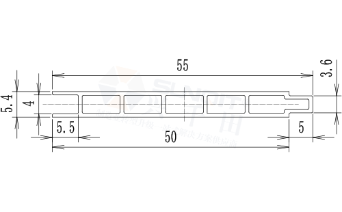 拼接蜂窩層板B尺寸圖 拼接蜂窩層板B尺寸圖