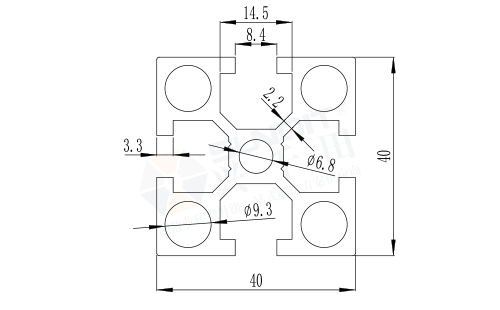 4040國標(biāo)型材E 4040國標(biāo)型材E