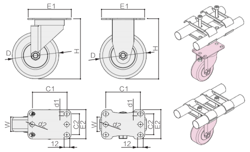 平板輪型號尺寸參數(shù) 平板輪型號尺寸參數(shù)