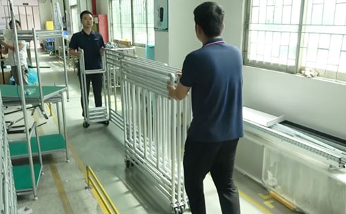 無動力精益管伸縮門LCIA工裝 無動力精益管伸縮門LCIA工裝