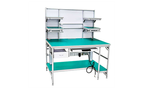 鋁合金<a href='/gongzuotai.htm' class='keys' title='點(diǎn)擊查看關(guān)于精益管工作臺的相關(guān)信息' target='_blank'>精益管工作臺</a>怎么安裝？