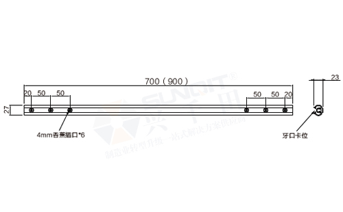 快接型靜電排模組尺寸圖 快接型靜電排模組尺寸圖