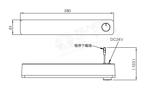 24V電源控制模組(無限發(fā)射)尺寸圖 24V電源控制模組(無限發(fā)射)尺寸圖
